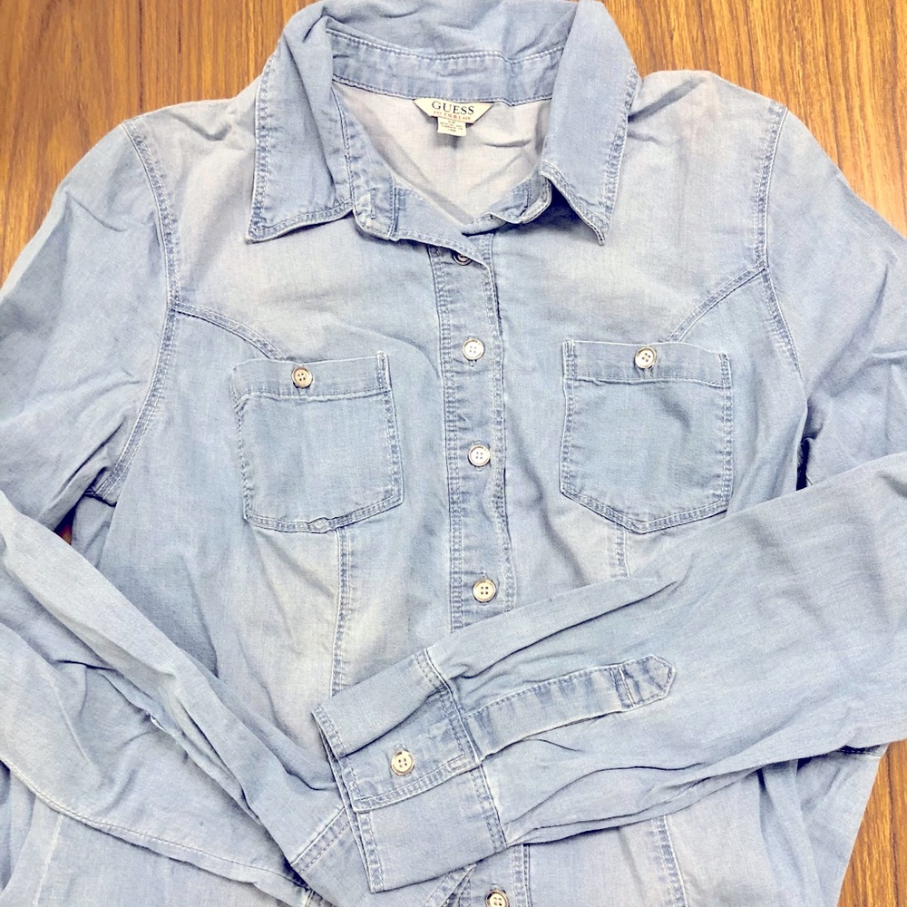 Guess long sleeve denim shirt